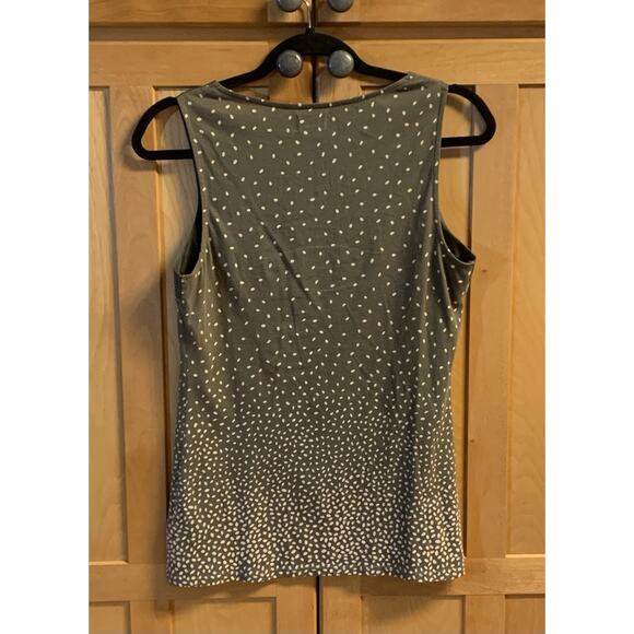 Anthropologie Deletta Tank Small Womens Army Green & Beige with Embellishments - Picture 8 of 9